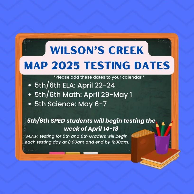  testing dates